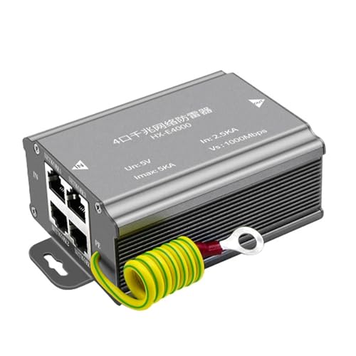 Protecteur Ethernet 4 ports contre les surtensions et pannes de camera de surveillance
