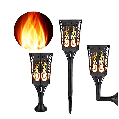 Eleoption Naturally Solar Pathway Lights Solar Lights Indoor Outdoor, Led Fire Flame Torches Lights Dusk To Dawn Auto On Off For Tabletop Garden Walkway Yard Landscape Pool Decoration (Pack Of 4) #TOP18