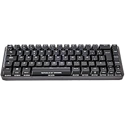 Teclado Asus X555Q ASUS ROG Falchion - Teclado Mecánico Inalámbrico Gaming Compacto (65%) (68 Teclas, Aura Sync, Panel Táctil, Funda, Interruptores Cherry MX Red y hasta 450 Horas de Batería) Negro - QWERTY español