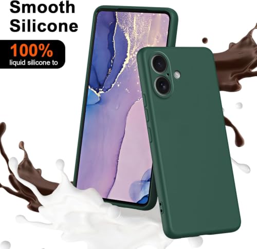 Image of FIRST MART Matte Silicone Back Cover for Nothing 4A - Green