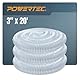 POWERTEC 70219 PVC Staubfangschlauch, 3 Zoll x 3 m, flexibel, durchsichtig, strapazierfähig, PVC Schlauch, 70265, 3 Inch x 20 Feet