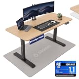 Stane Höhenverstellbarer Schreibtisch 140x60 - Elektrischer Bürotisch Eiche