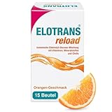 ELOTRANS Reload - Electrolitos, vitaminas y minerales en sobres sabor naranja - Mezcla isotónica para hidratación intensa - 15 sobres