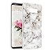 Produktbild Asnlove Hülle für Samsung Galaxy S8 Plus, TPU Silikon Backcover Case Handy Schutzhülle Cover Etui Protective Case TPU Silicone Case IMD Technologie Marmor Design für Samsung Galaxy S8 Plus, Weib