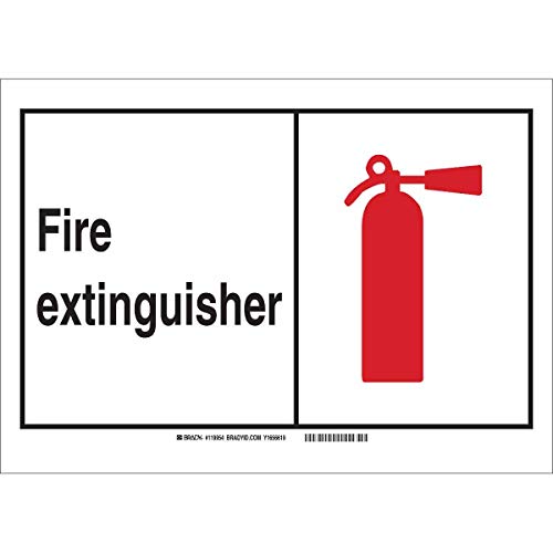 Panneau extincteur polyester Brady 119954 signalisation sécurité incendie 25x35 cm