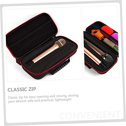 Lightaotao Microphone Storage Bag Portable Microphone Travel Electronics Organizer Bag Lapel Mic Handheld Microphone Case Microphone Carrying Case Mic Storage Bag Lapel Mic Protective Box Eva #TOP2