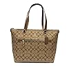 Coach Gllery Tote Shoulder Handbag (IM/Khaki/Saddle)