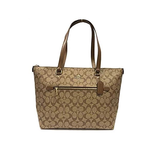 Coach Gllery Tote Shoulder Handbag (IM/Khaki/Saddle)