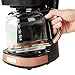 HADEN Coffee Machine, 12 Cup Programmable Drip Coffee Maker with Auto Shut-Off Function and Reusable Washable Water Filter, Black & Copper