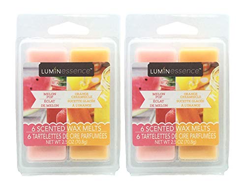 Luminessence Melon Pop and Orange Creamsicle Wax Melts 2PK