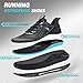 OrthoComfoot Men's Orthopedic Tennis Sneakers: Comfort Plantar Fasciitis Arch Support Orthotic Pain Relief Athletic Trail Sneakers, Supportive Training Fashion Wear Walking Shoes Black Size 10.5