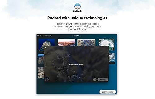 AirMagic - Drone Photography Enhancing Software by Skylum | Automatic Drone Photo Enhancing Software for PC & Mac | Remove Haze, Enhance the Sky, Reveal Details & Boost Image Colors