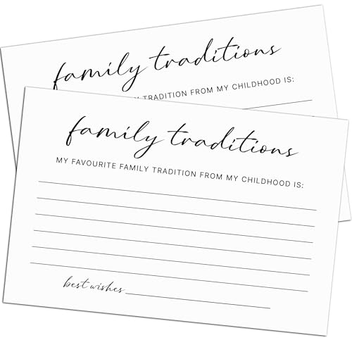 GardenCity Family Tradition Cards for Baby Shower, Bridal Shower, Easter