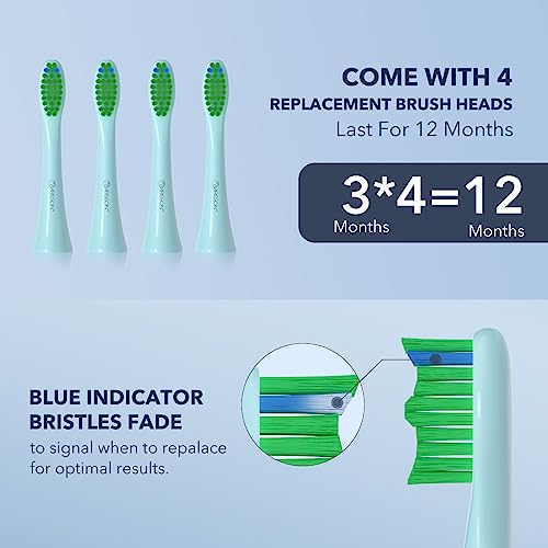 Image of ARISSON Sonic Electric Toothbrush for Adults and Kids, 40,000 VPM Power Toothbrush, 1.5H Fast Charge Ultrasonic Electric Toothbrushes with 2 Minutes Smart Timer, Jet Stream