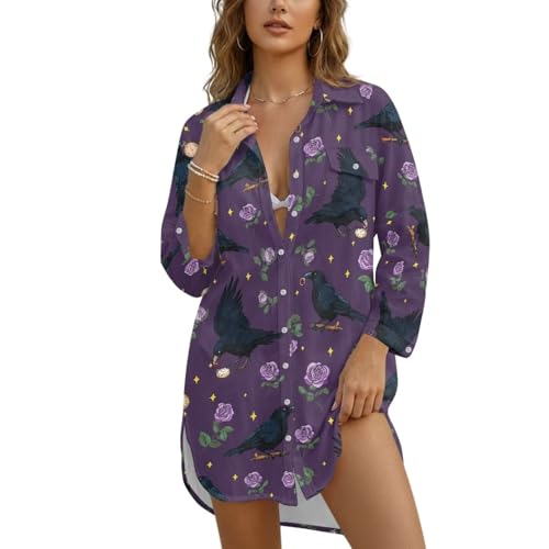 Vestido de playa ligero para resorts y paseos marítimos con botones prácticos
