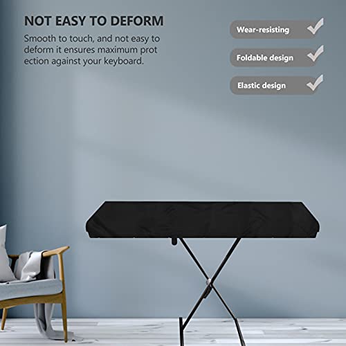 Generic Stretchy 88 Teclas de Piano Teclado de Piano Tampa Protetora Contra Poeira Tampa Do Teclado