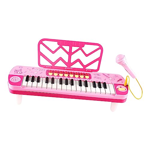 Colaxi キッズピアノキーボード、 キッズキーボードピアノ、 多機能37キーミュージカルキーボードピアノおもちゃ、, ピンク
