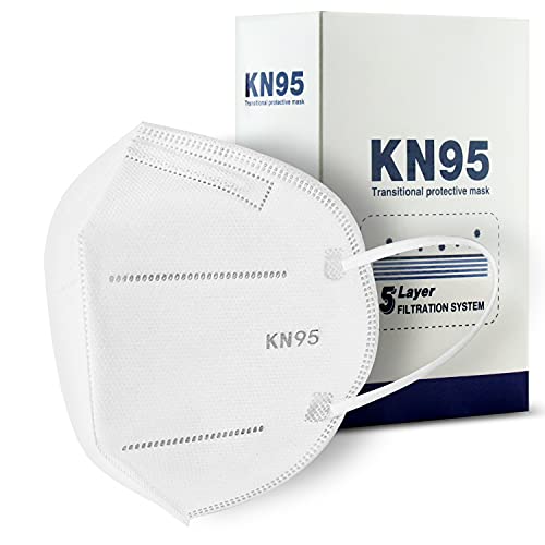 Image of Volga Nonwoven Fabric Resuable N95 Mask 5 Ply (White, Without Valve, Pack of) for Unisex