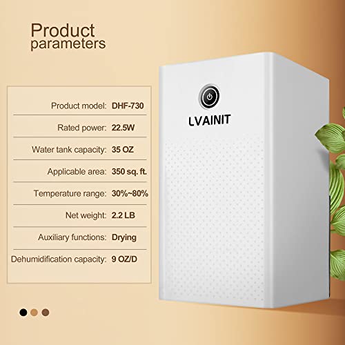 Dehumidifiers, 35 Oz Dehumidifier For Home, 280 Sq. Ft Small Dehumidifiers For Basement, Bedroom, Bathroom, Indoor, Closet, Rv, Quiet With Auto Shut Off #TOP1