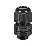 M16 Cable Gland 3 Holes Waterproof IP68 Nylon Joint Adjustable Locknut for 3-4.2mm Dia Wire