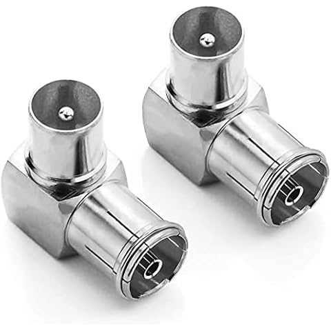 Ancable Right Angle TV Aerial Adaptor 2 Pack Cover