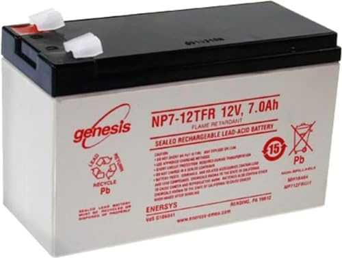 EnerSys Genuine NP7-12TFR 12 Volt 7 Amp Flame Retardant GENESIS NP Battery