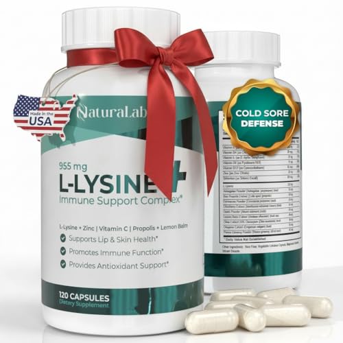NATURALABS L-Lysine + Cold Sore Immune Support Complex – with Vit...