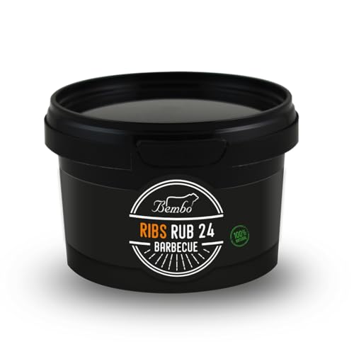BEMBO BARBECUE - Ribs - BBQ Rub - Miscele di Spezie per Barbecue e Marinatura - Made in Italy - 220g