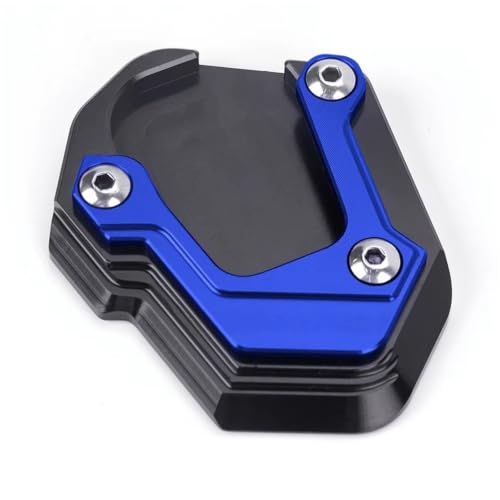 Extension béquille latérale de moto Voge 125R plaque en aluminium bleu anodisé
