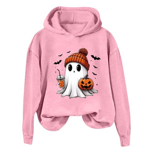 Generisch 2026 Damen Halloween/Winter Trend Hoodie Blutig Bedrucktes Hoodie Top (M)