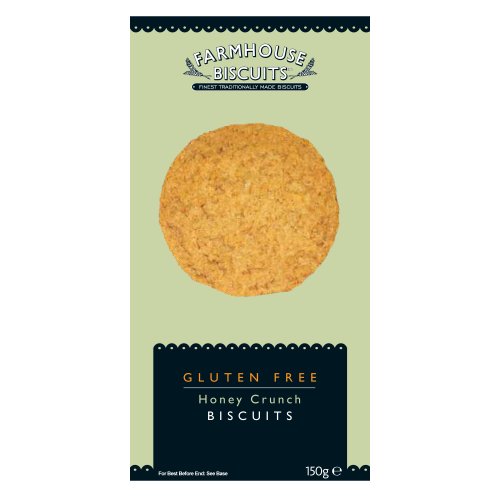 Gluten Free Cookies - Farmhouse Biscuits 150g VAT FREE (Honey Crunch)