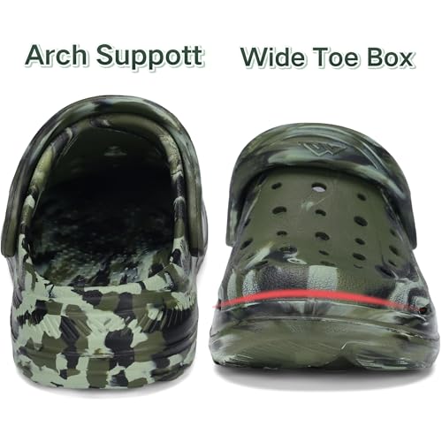 Image of Kids Tie Dye Garden Clogs for Boys Girls | Lightweight Slip-On Water Shoes with Arch Support