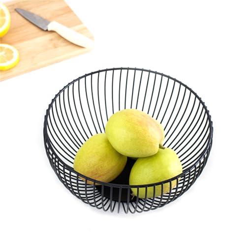 Cesta de frutas de alambre de metal estilo nórdico para almacenamiento de mesa 6