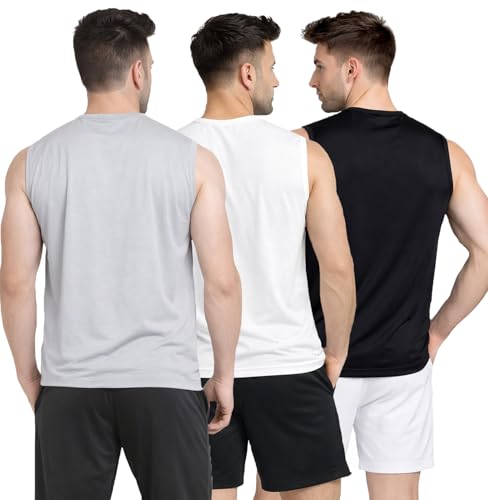 Image of Stylish Vest for Men | Vest for Boys - Perfect for Gym Workouts,| Men's Tank Top Regular fit|Cotton Combo Pack of 3 Sports Vest