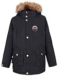 mit Logo schön verziert Ticket to Heaven Jungen Jacke Parka Maron (140)