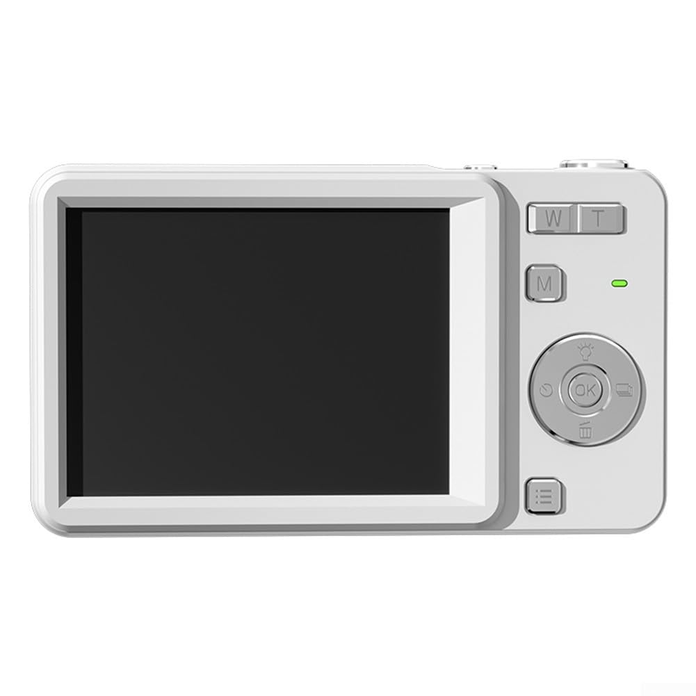 Fotocamera digitale, M15 Slider Camera CCD Campus, Foto Video Studente Mirrorless Camera per università Scuola Fotografia (bianco)