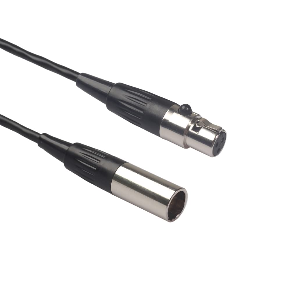 Seadream Mini XLR 3-poliger Stecker auf Mini-XLR 3-polige Buchse Pro Mikrofonkabel (3 Meter)