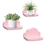 Veluckin Small Floating Shelves Mini Cloud Shelves Hanging Display 6 Inch Wall Shelf for Bathroom Li