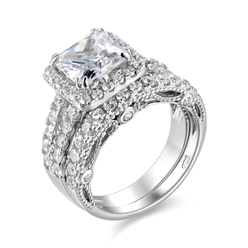Oxyde de zirconium AAAAA et argent sterling 925 sur bague haut de gamme