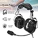 SVXSODA Aviation Headsets GA Headphone Noise Reduction for Pilot Trainees Beginner PPL Students Casual Flyers Flight Passengers Aviation Maintenance Ground Crew Flying Enthusiasts (629-A-BLACK)