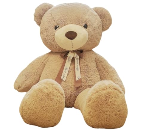 Arfobug ぬいぐるみ 特大 クマ くま テディベア クリスマス 大きい 動物 ぬいぐるみ 抱き枕 キャラクター INS人気 お誕生日プレゼント インテリア 熊縫い包み 置物 店飾り (80cm,ライトカーキ)