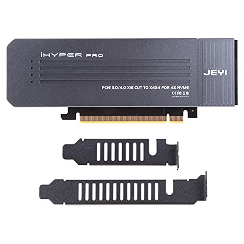 for M.2 to PCIe NVMe SSD Adapter Card 2280 Drive to Desktop PCI for Express X16 Slot Includes Brackets