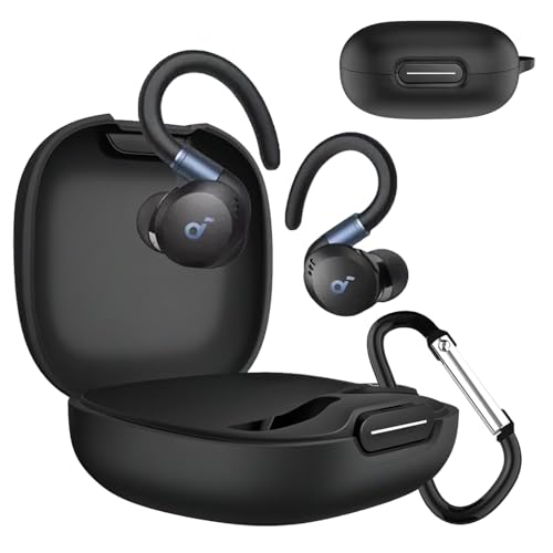 KANOYO Anker Soundcore Sport X20 �p �P�[�X �J�o�[ Soundcore Sport X20�V���R�� �P�[�X �ی�J�o�[ �����h�~ �L�Y�h�~ �ϏՌ� �y�� �����[�d�\ �h���h�o �J���r�i�t��(�u���b�N)