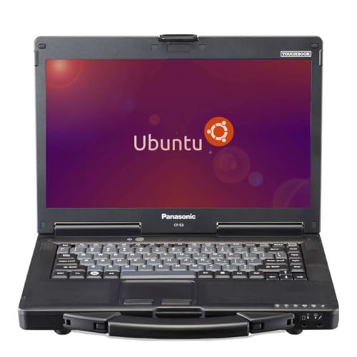 Panasonic Toughbook CF-53 MK4, Rugged Laptop, i5-4310U @2.00GHz, 14-inch HD Touchscreen, 8GB, 256GB SSD, DVD, Dedicated GPS, 4G LTE, Linux Ubuntu OS (Renewed)