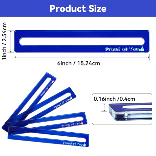Mahjong Line Finder set 4 piezas acrílico azul y rosa miniatura 5