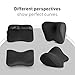 Dreamer Car Neck Pillow for Car, Memory Foam Car Pillow for Cervical Support and Neck Pain Relief with Two Adjustable Straps,Gray