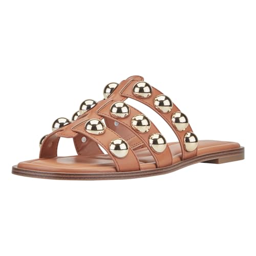 Marc Fisher Women's Zalary Sandal, Medium Brown/Gold 210, 8 by Marc Fisher - Used condition - US$23.89