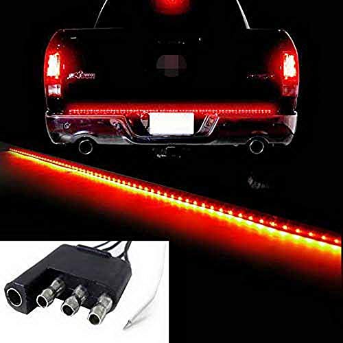 Ijdmtoy Red/White 60-Inch Trunk Tailgate Tail Gate Led Light Bar As Backup Reverse Brake, Turn Signal Light Functions Compatible With Ford Gmc Chevy Dodge Toyota Nissan Honda Truck Suv 4X4 #TOP7