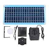 Fafeicy Calentador de Panel Solar de 30 W, Estera Calefactora Portátil con Energía Solar con Puertos USB CC para Gallinero, Casa de Mascotas, Secado de Invernadero, Protección contra