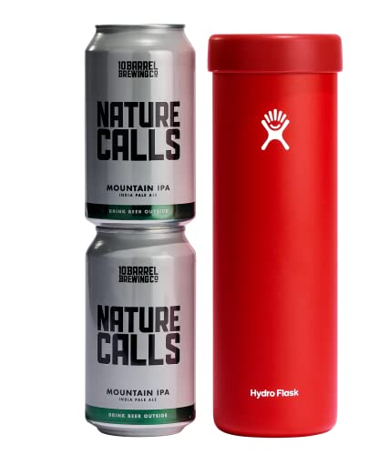 Hydro Flask Dual 12 Oz Tandem Stainless Steel Reusable Can Holder Cooler Cup Goji - Vacuum Insulated, Dishwasher Safe, Bpa-Free, Non-Toxic #TOP2